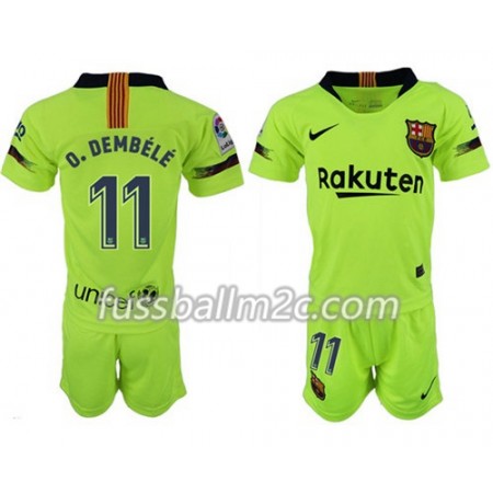 Fußballtrikots FC Barcelona D.DEMBELE 11 Kinder Auswärts Trikotsatz 2018-2019